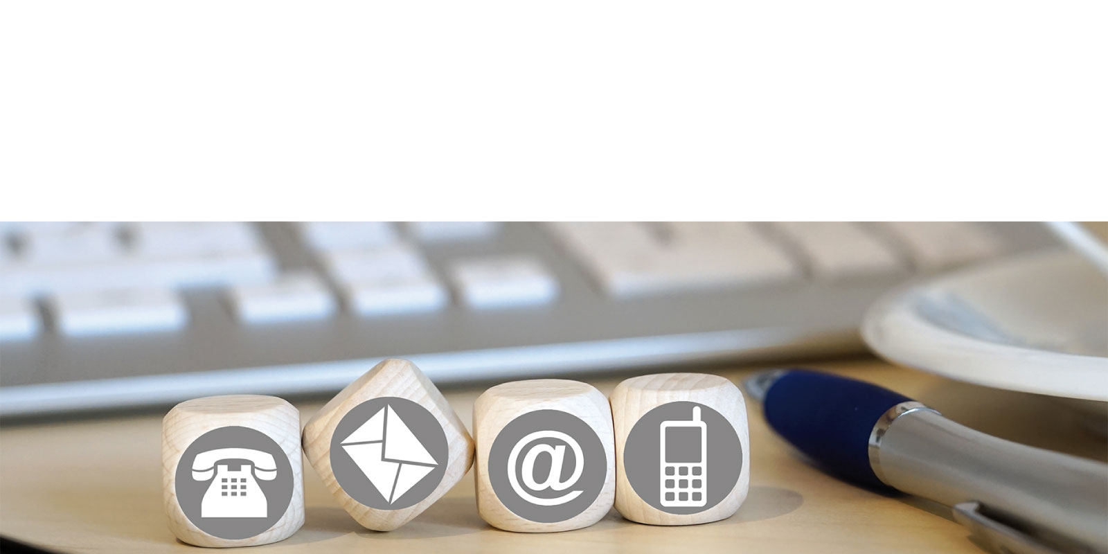 A picture of dice on a table.