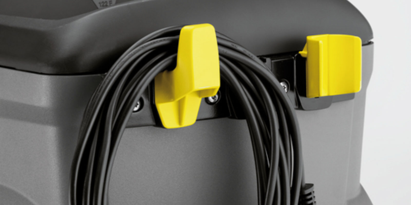 噴抽式地毯清洗機 Puzzi 10/1 的電線掛鉤的圖片。