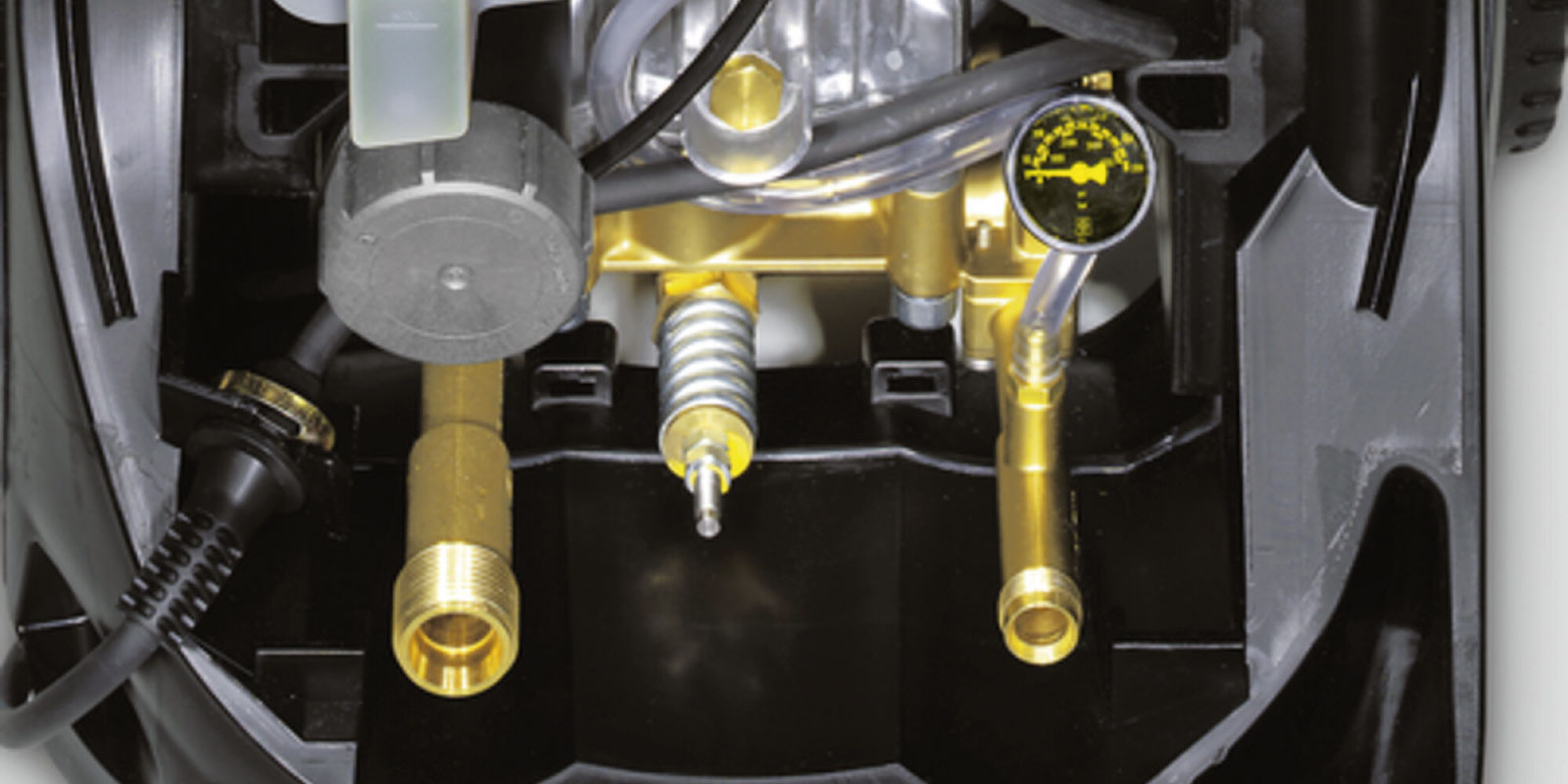 高潔高壓清洗機 HD 10/23-4 S 的集成電子系統的圖片。