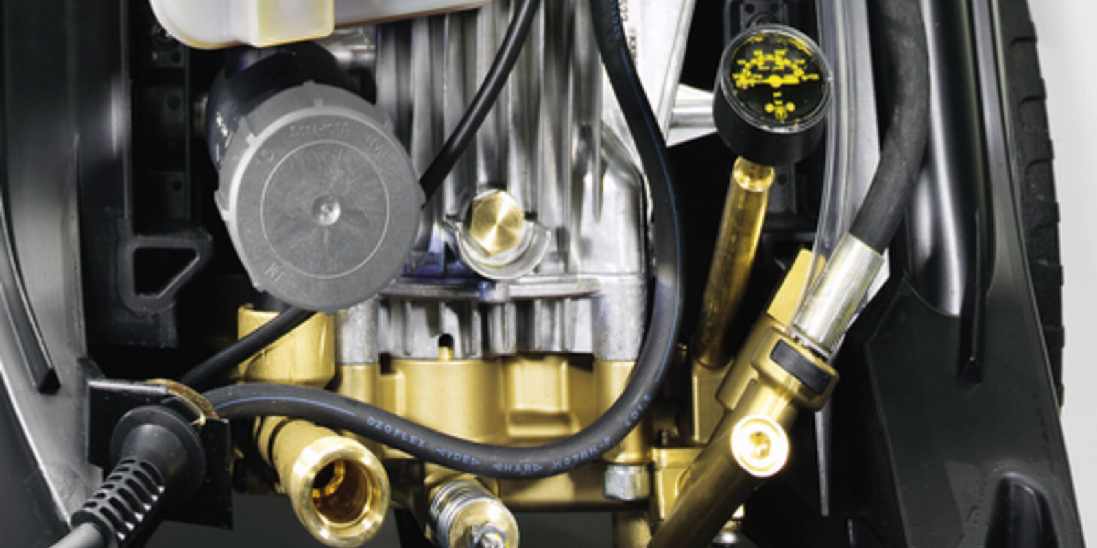 高潔高壓清洗機 HD 10/23-4 S 的水冷電機的圖片。