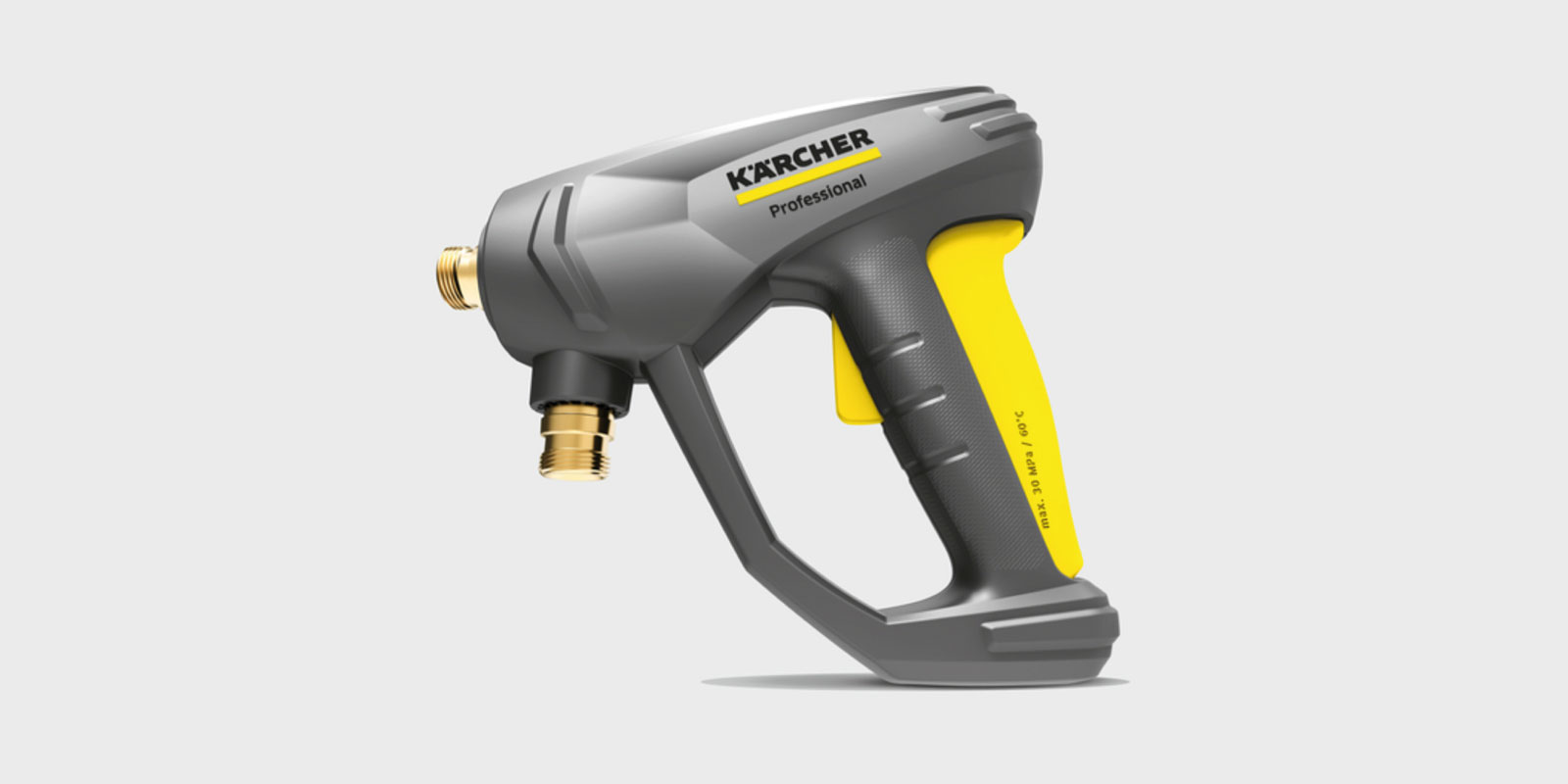 A picture of the EASY!Force high-pressure gun of the Kärcher hot water high-pressure cleaner HDS 10/20-4 M.