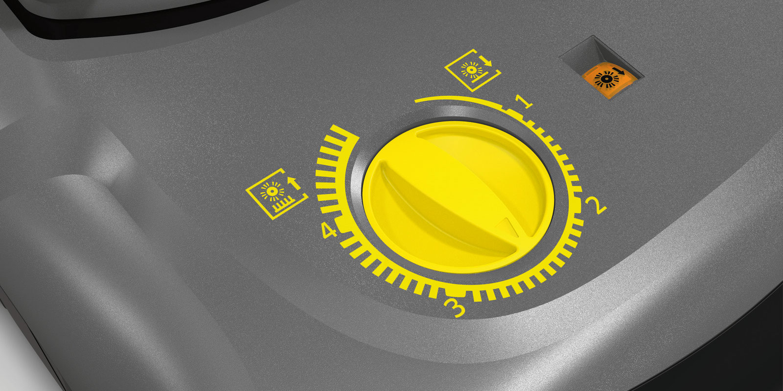 A picture of the indicator light of the Kärcher dry vacuum cleaner CV 38/2 Adv.