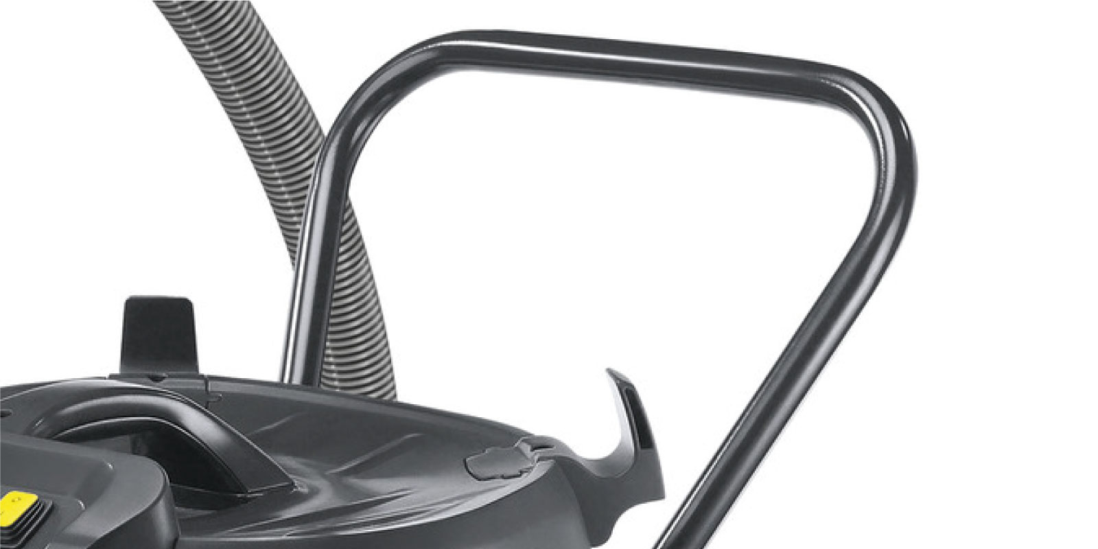 高潔乾濕兩用吸塵機 NT 70/3 的人體工學手推柄的圖片。