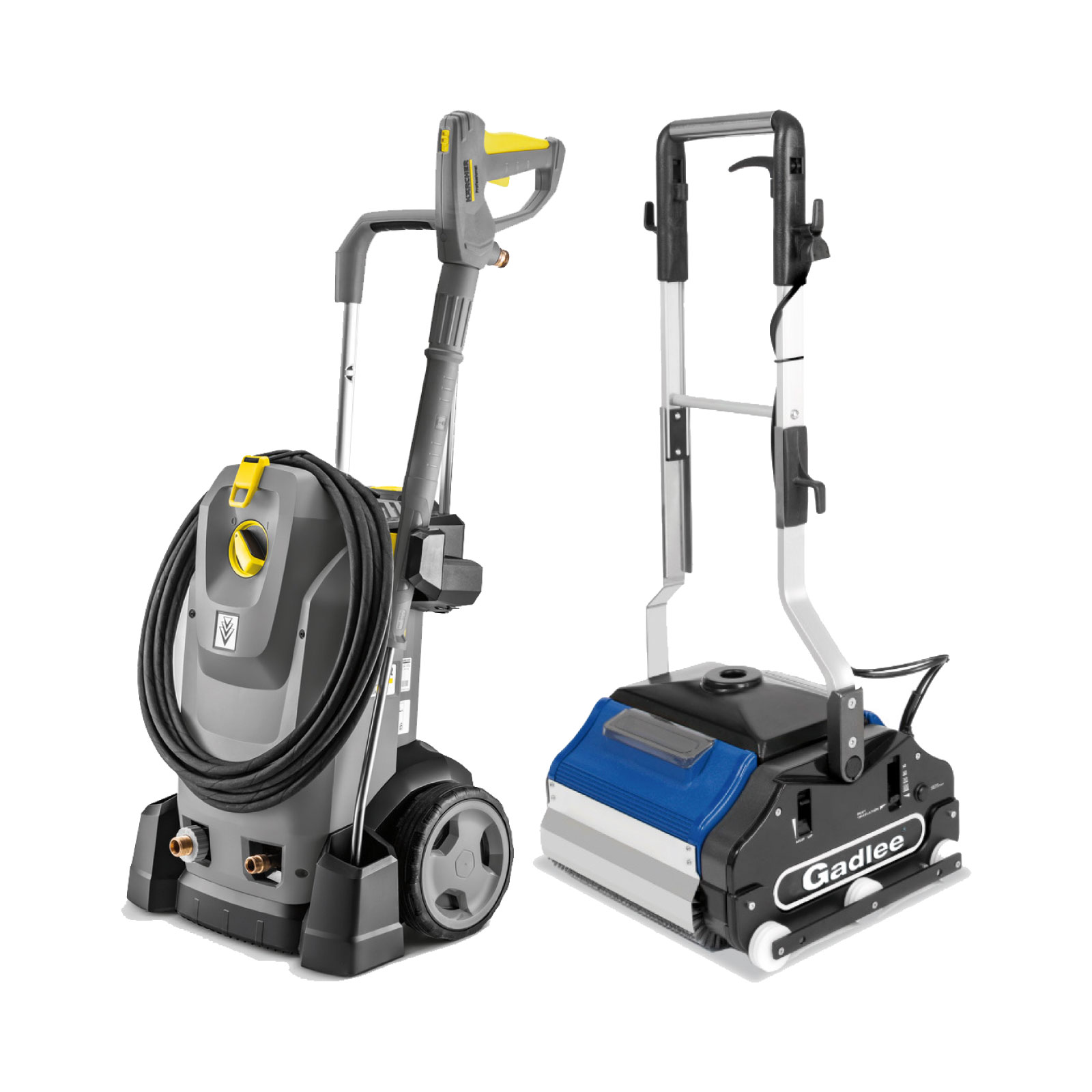 A picture of cleaning machines.